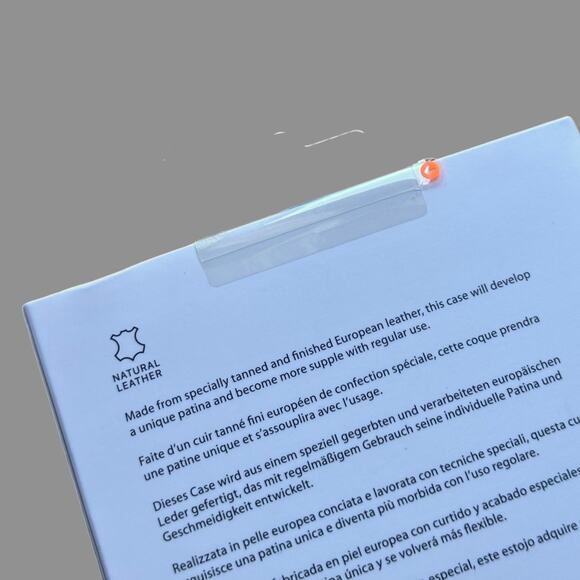 Apple Leather Case for iPhone 6s Plus Midnight Blue NWT - Picture 4 of 4